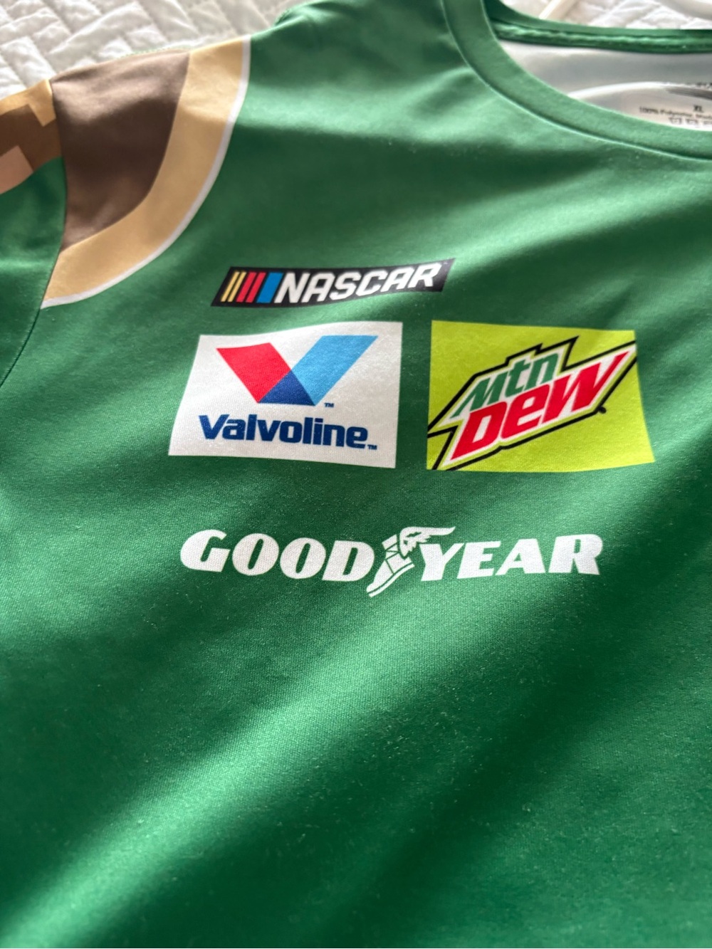 Mountain Dew Elliott Racing Sponsor Tee - Green Size XL EUC - Picture 6 of 11